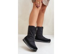 Dámské sněhule se zipem progj-22-130 Černé