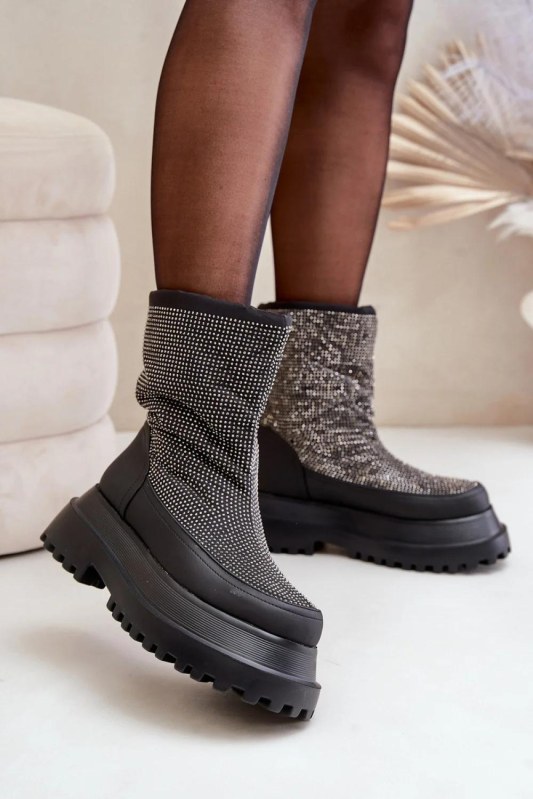 Sněhule na platformě model 203546 step in style