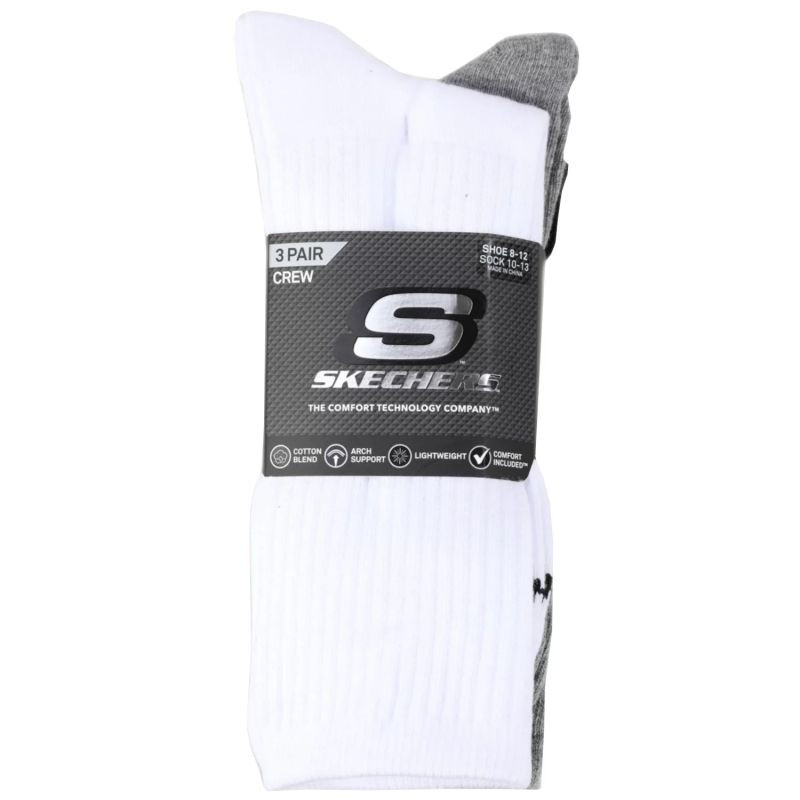 Skechers 3ks unisex bez froté, s601102-107, bílé, velikosti 43–46