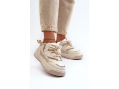 Sportovní boty na platformě model 198214 step in style