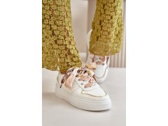 Sportovní boty na platformě model 199151 step in style