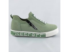 Zelené dámské boty se zipem (K773-1)