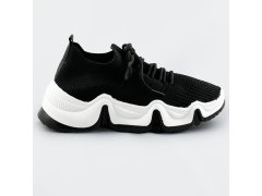 Černé tenisky sneakers s bílou podrážkou (XA055)