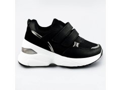 Černé dámské sportovní boty se suchými zipy (CUD-63)