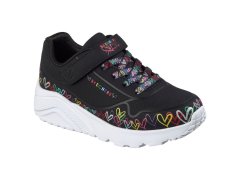 Mládežnické tenisky skechers uno lite heart craze 314091l BKMT