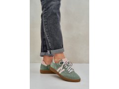 Zelené nízké dámské sneakersy zamšové Zazoo
