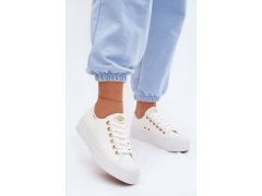 Dámské tenisky na platformě lee cooper lcw-26-31-4369 Bílé