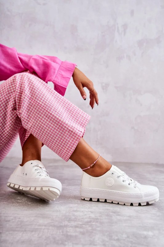 Dámské sportovní tenisky kk274045 bílá - big Star - Dámské boty tenisky