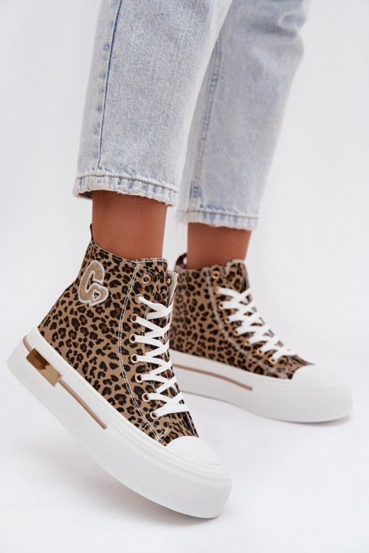 Tenisky na platformě model 223603 step in style