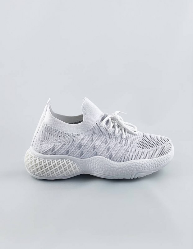 Bílé ažurové dámské sneakersy (JY21-2) - Dámské boty tenisky