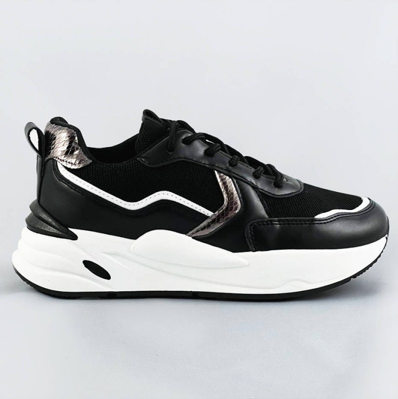 Černé dámské sportovní boty (BS-06) - Dámské boty tenisky