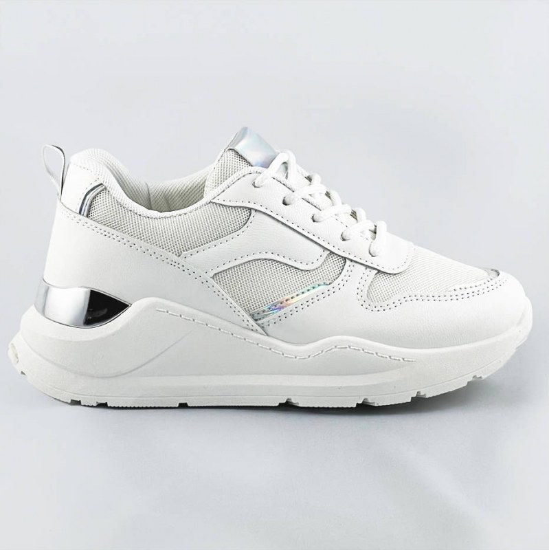 Bílé dámské sneakersy (BS-01) - Dámské boty tenisky