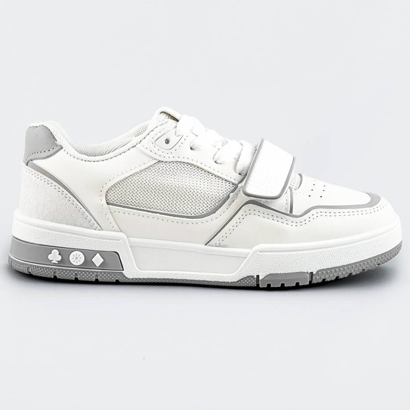 Bílo-šedé dámské dvoubarevné tenisky "adidasky" (AD-585) - Dámské boty tenisky
