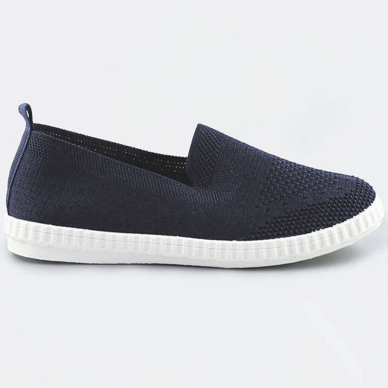Tmavě modré ažurové tenisky (XA105) - Dámské boty tenisky