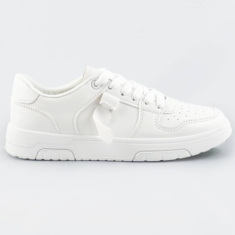 Bílé dámské šněrovací tenisky sneakers (21-Q22) - Dámské boty tenisky