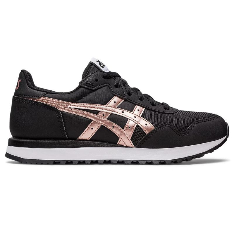Asics tiger runner ii černá/růžové zlato (1202A400-002) - Dámské boty tenisky