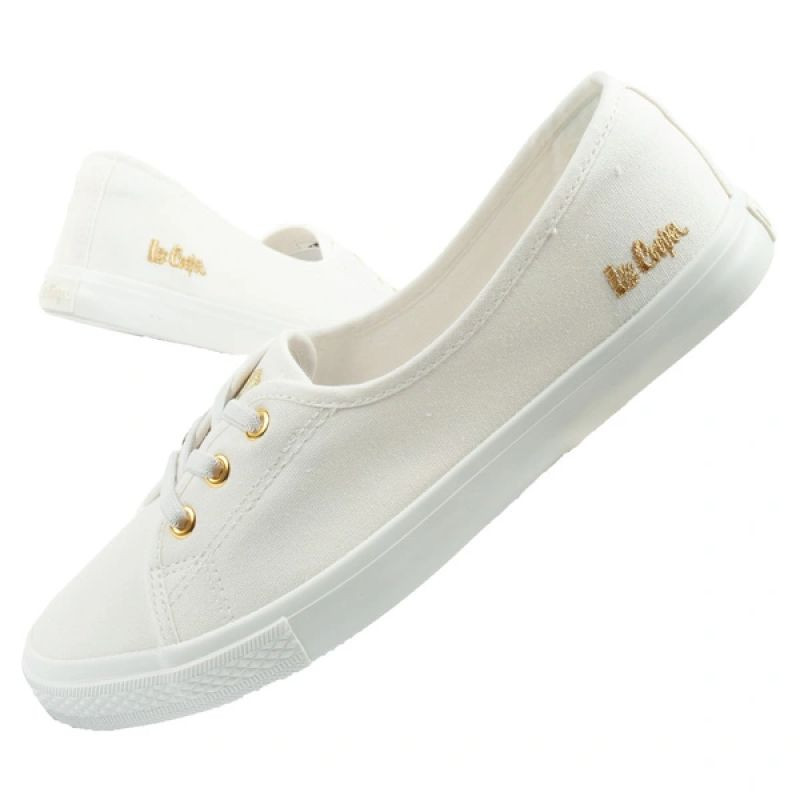 Lee cooper boty tenisky sportovní bílé slip-on ballerina dámské