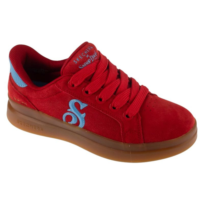 Tenisky skechers slip-ins suede snoop cupsole 186100-rdbl červené, velikost 36