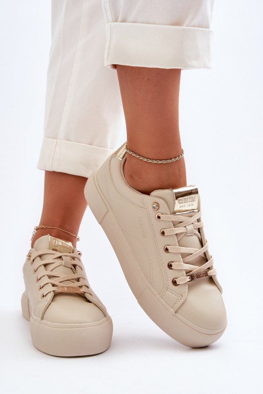 Dámské tenisky big star nn274210 Beige - Dámské boty tenisky