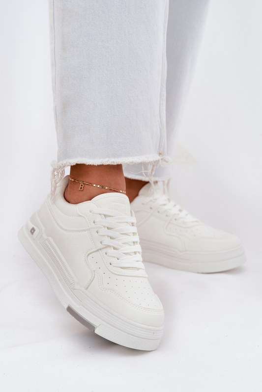 Nízké dámské sneakersy big star rr274a310 hi-poly system Bílé