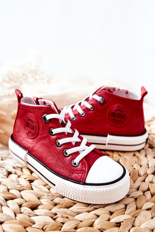 Children´s sneakers big star ii374005 Red - Dámské boty tenisky