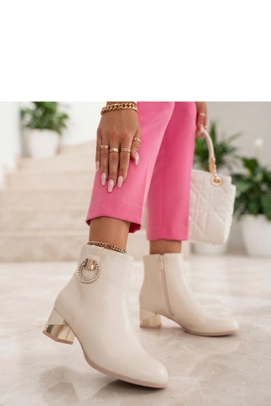 Dámské boty na podpatku na zip model 231677 Solea