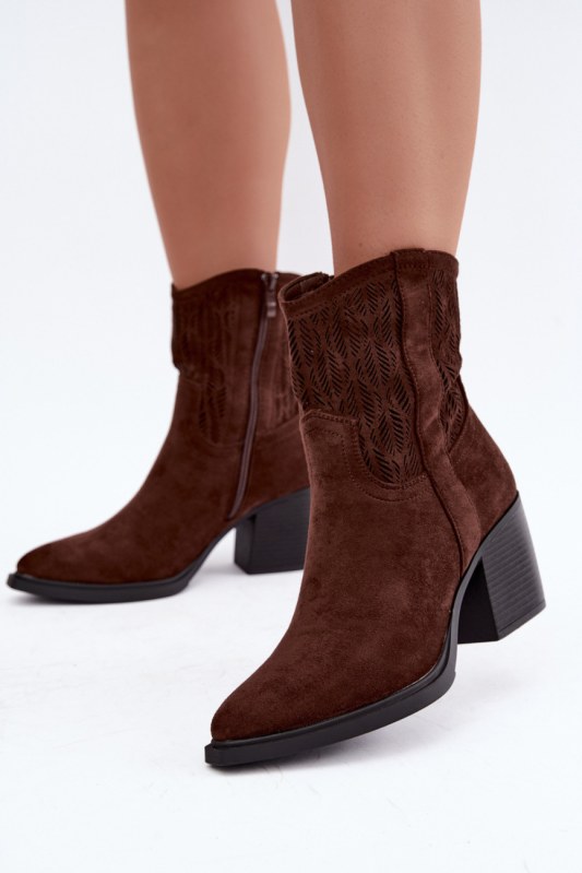 Dámské boty na podpatku model 232072 step in style - Dámské boty trekové