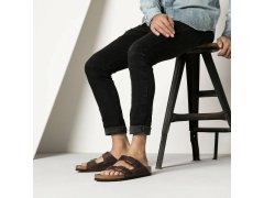 Žabky birkenstock arizona nubuck habana slim (52533)