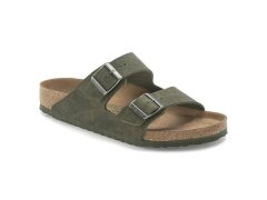 Žabky birkenstock arizona vegan microfaser regular dámské a pánské desert dust thyme s širokou stélkou (1024550)