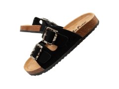 Lee cooper šněrovací boty slip-on žabky černé semišové pohodlné lehké dámské