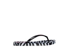 Dámské žabky ipanema animal print, černé a šedé, 83846-BP655