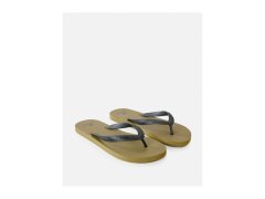 Plážové žabky rip curl brand logo bloom open toe v olivové barvě