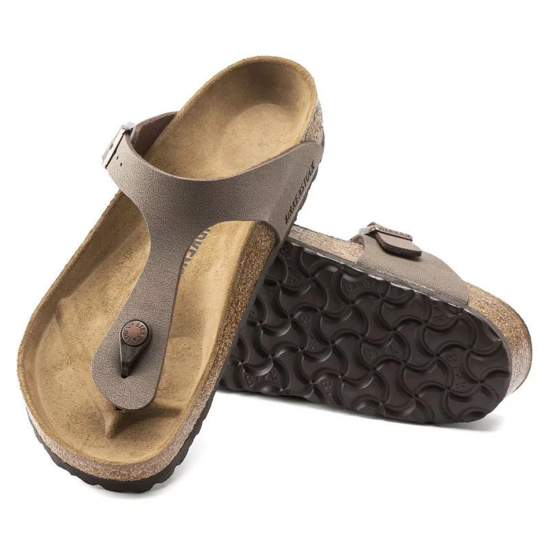 Dámské nazouváky/ žabky gizeh bs 0043753 hnědo béžová - Birkenstock