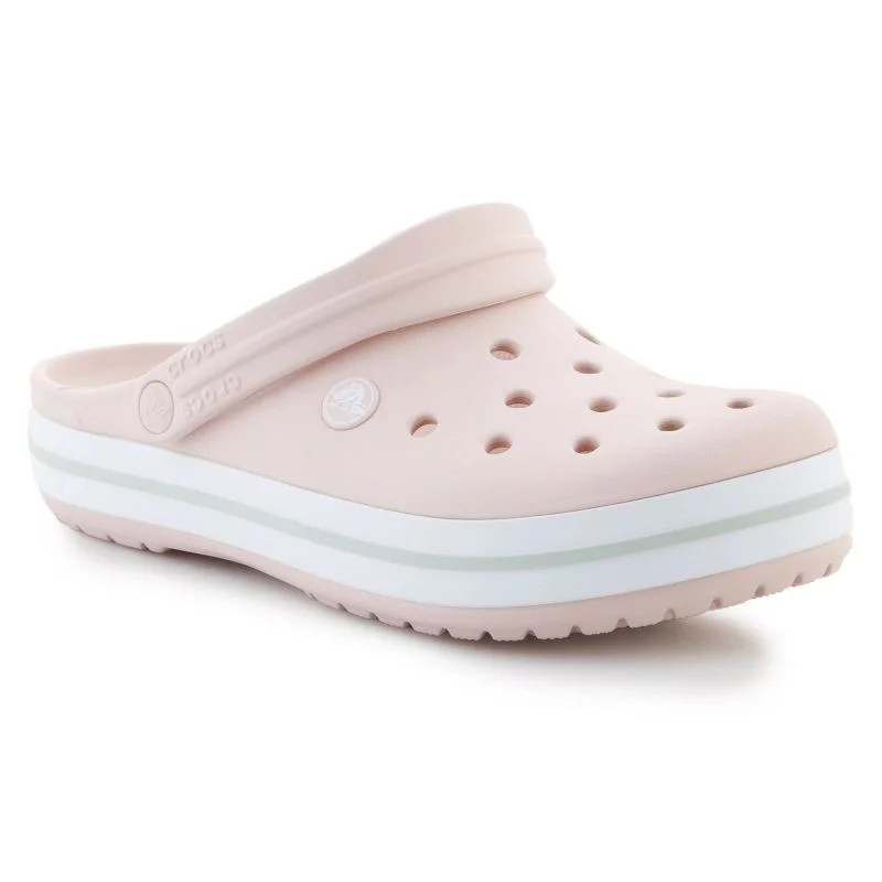 Dámské žabky 11016-6ur pudr růžová s šedou - Crocs - Dámské boty žabky