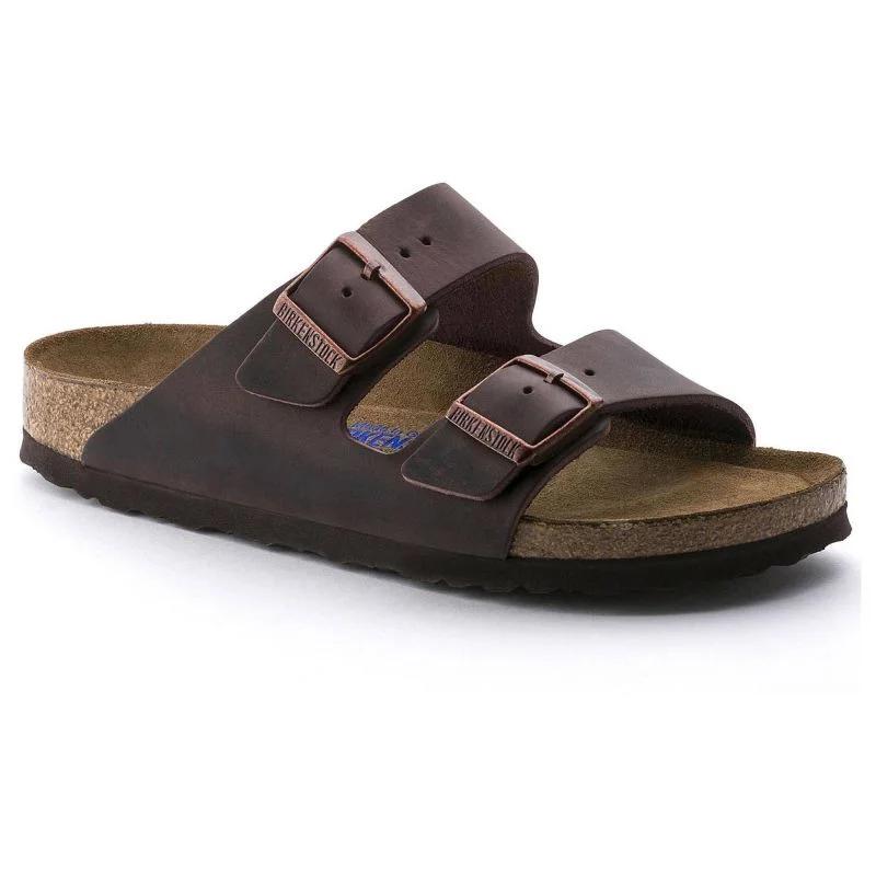 Dámské žabky birkenstock arizona soft footbed oiled leather habana (0452763)