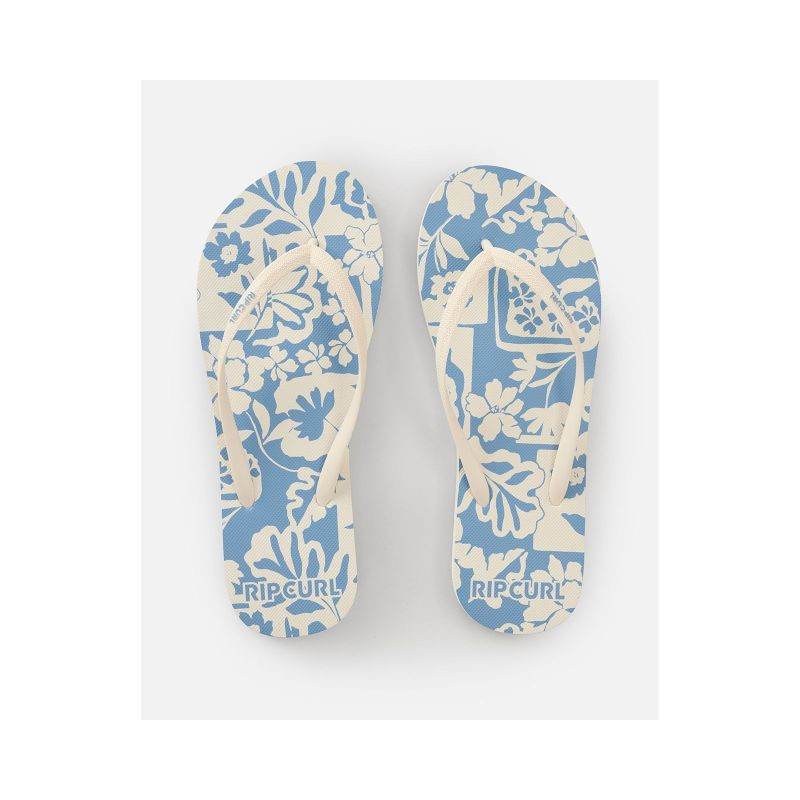 Dámské žabky rip curl mixed bloom open toe, modré - Dámské boty žabky