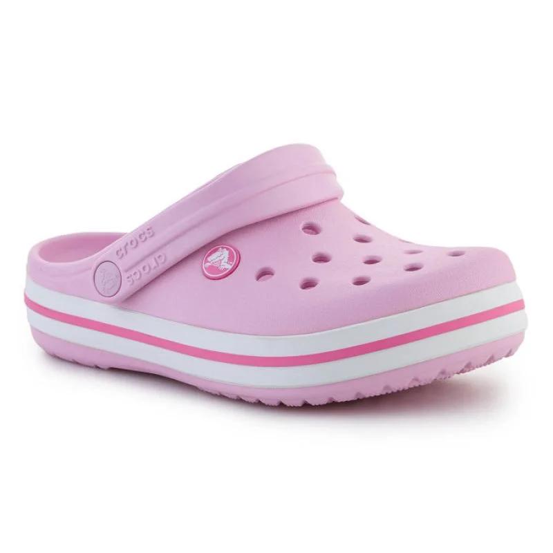 Crocs crocband clog k&nbsp;ballerina žabky pink 207006-6GD - Dámské boty žabky