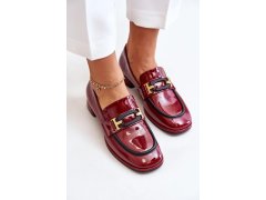 Dámské polobotky na podpatku 55c0103 model 201141 vínová - Artiker 1