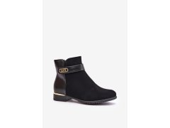 Dámské kotníčkové boty k-99213 černé - step in style 1