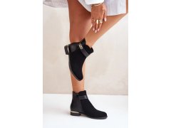 Dámské kotníčkové boty k-99213 černé - step in style 2