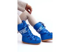 Dámské vysoké boty do sněhu modré - Venila 7