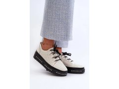 Polobotky lr769a černo-vanilkové - step in style 1