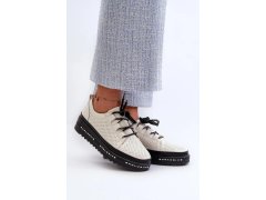 Polobotky lr769a černo-vanilkové - step in style 3