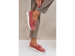 Mokasiny tq2407 růžovo-bílé - step in style 5