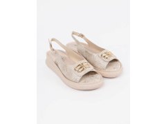 Dámské sandály na klínku fl1711 - GOODIN 2