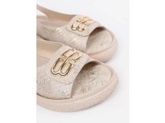 Dámské sandály na klínku fl1711 - GOODIN 3