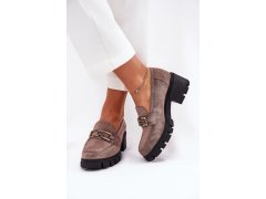 Dámské polobotky 39921 tmavě béžové - step in style 1