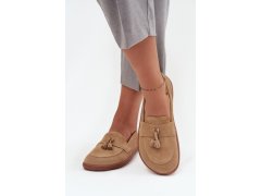 Dámské mokasíny barefoot 322 béžová - Zazoo 1