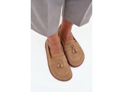 Dámské mokasíny barefoot 322 béžová - Zazoo 5