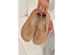 Dámské mokasíny barefoot 322 béžová - Zazoo 8